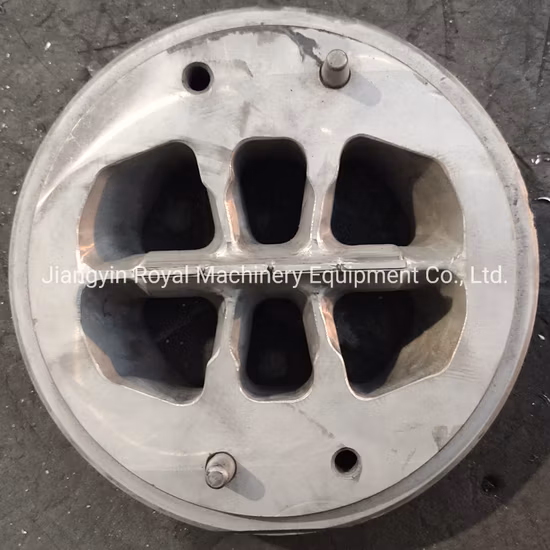 Arquitetura e indústria Alumínio extrudado H13 Aço Múltiplas cavidades Molde de extrusão de alumínio