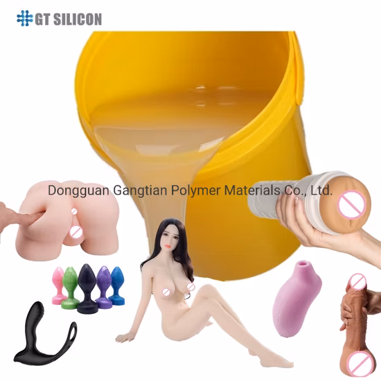 Borracha de silicone líquido RTV-2 LSR Borracha de silicone de platina para fazer brinquedo sexual